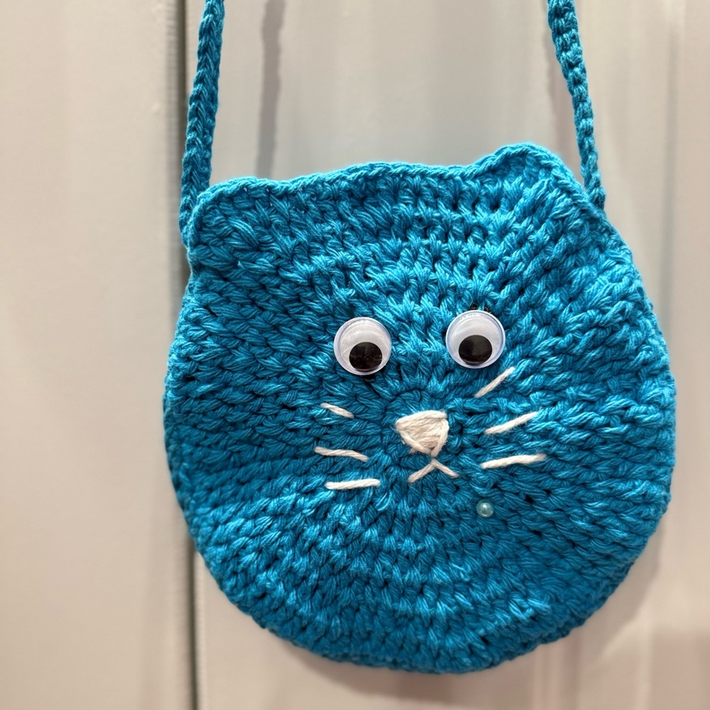 Custom Knit bags for return favors/ collectibles/ party favors/ toddler girls